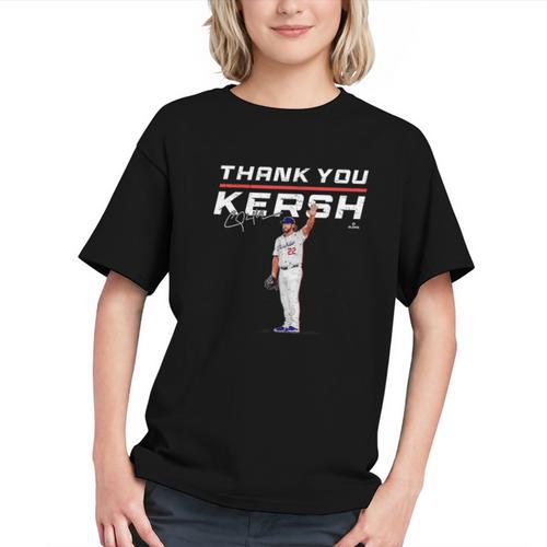 Thank You Kersh Clayton Kershaw Los Angeles Baseball MLBPA Graphic Youth - Sportilla