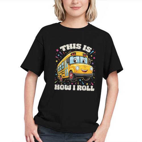 This Is How I Roll School Bus Driver Back to School Youth T-shirt - Savourry