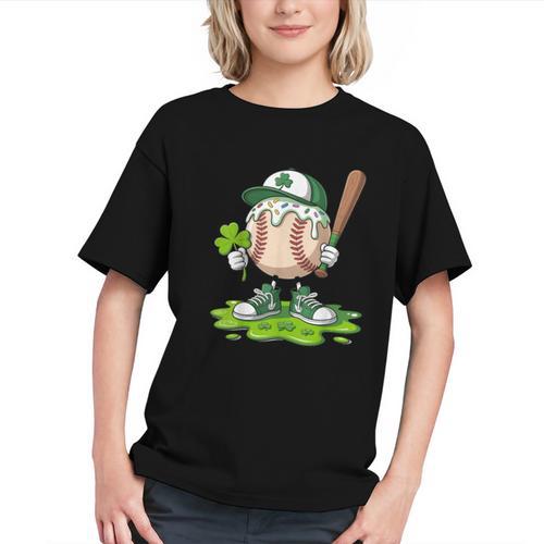 Toddler Baseball Drip Ice Cream Boys Kids St Patricks Day Graphic Youth - Sportilla