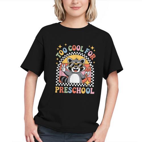 Too Cool for Pre-K! Raccoon Back to School Youth T-Shirt - Savourry