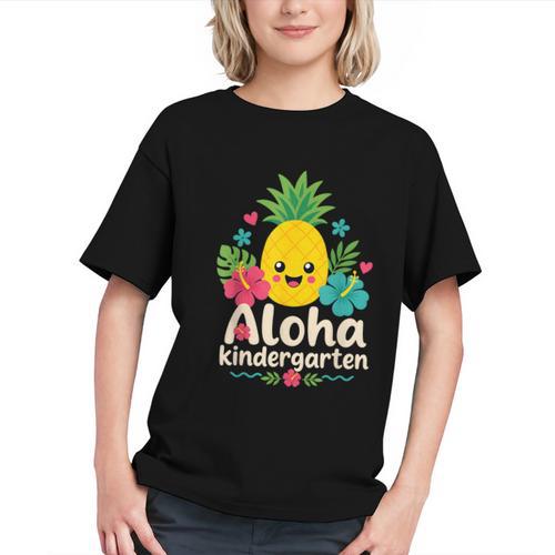 Tropical Pineapple Aloha Kindergarten Back to School Youth T-Shirt - Savourry