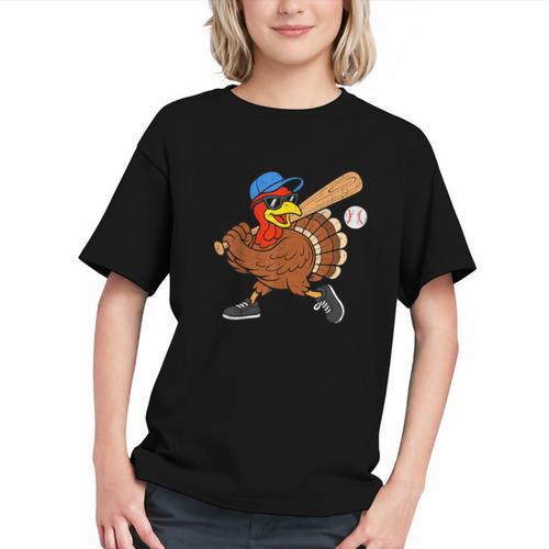 Turkey Baseball Thanksgiving Sports Humor Men Boy Kids Graphic Youth - Sportilla