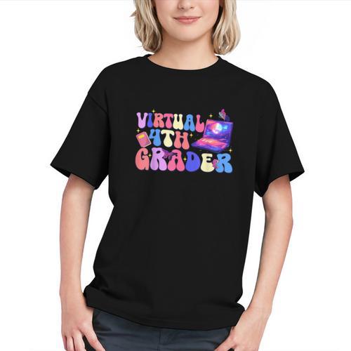 Virtual 4th Grade Vibes! Back to School Youth T-Shirt - Savourry
