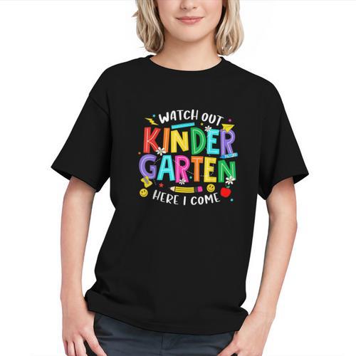 Watch Out Kindergarten Here I Come Kinder Back To School Kid Graphic Youth - Savourry