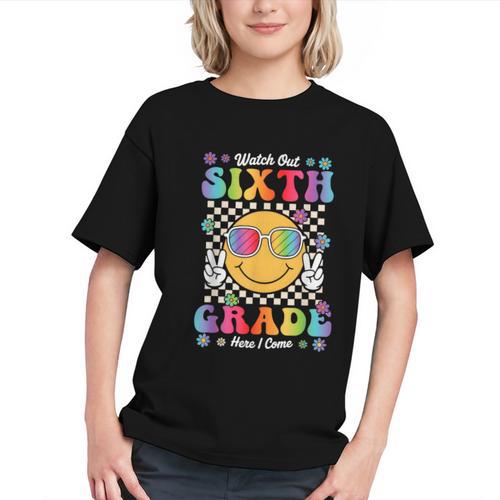 Watch Out Sixth Grade Here I Come Back To School 6th Grade Graphic Youth - Savourry