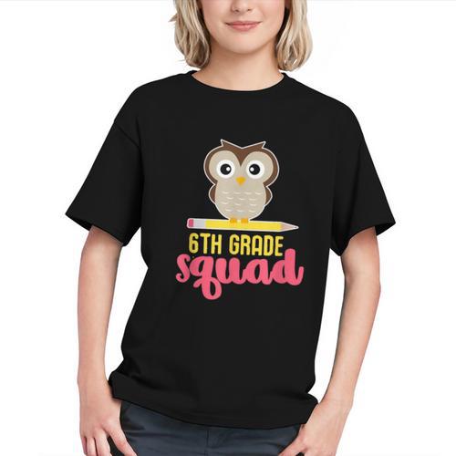 Wise Owls of the 6th Grade Squad Back to School Youth T-shirt - Savourry