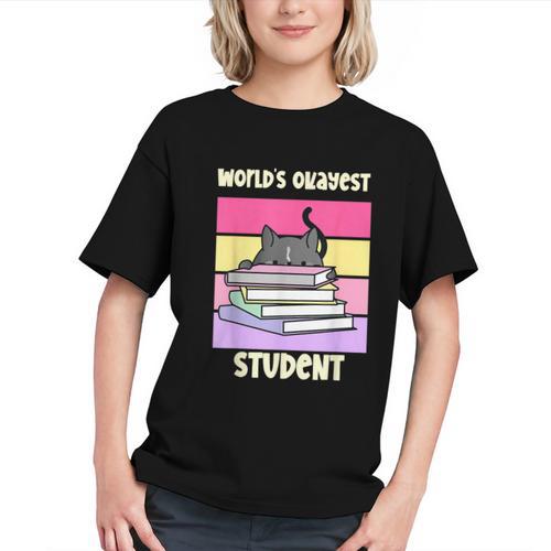World's Okayest Student Back to School Youth T-Shirt - Savourry