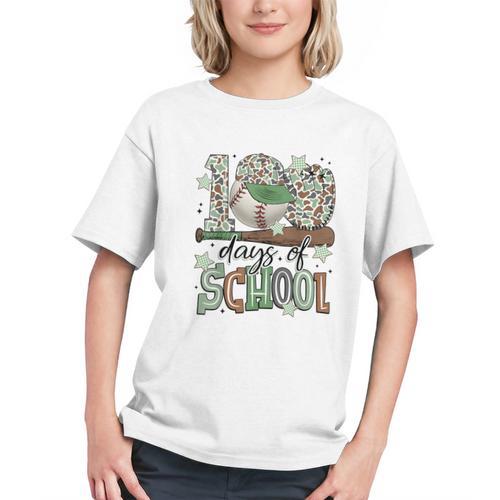 100 Days Of School Baseball Camo Men Boy Kid Graphic Youth - Sportilla