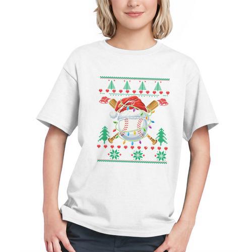 Baseball Christmas Ugly Sweater Santa Sport Men Kids Graphic Youth - Sportilla