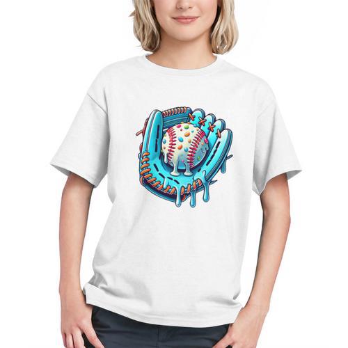Baseball Drip Ice Cream Sprinkles Baseball Player Premium Tri-Blend Graphic Youth - Sportilla