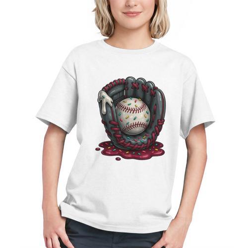 Baseball Drip Team For Boys And Girls Ice Cream Cool Premium Tri-Blend Graphic Youth - Sportilla