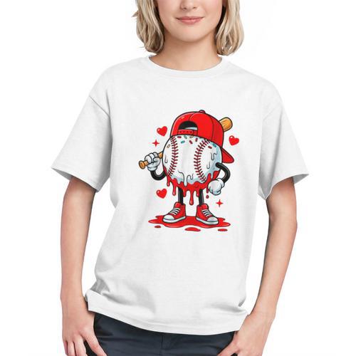 Baseball Drip Valentines Graphic Youth - Sportilla