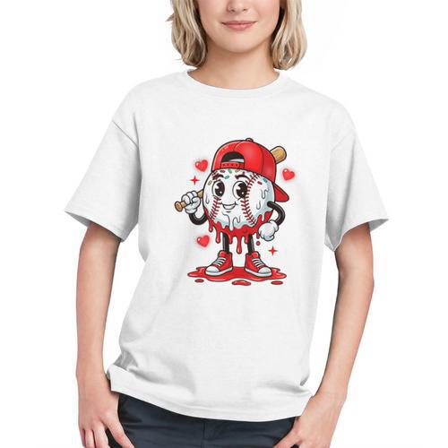 Baseball Ice Cream Valentine Dripping Game Day Men Boys Kids Graphic Youth - Sportilla
