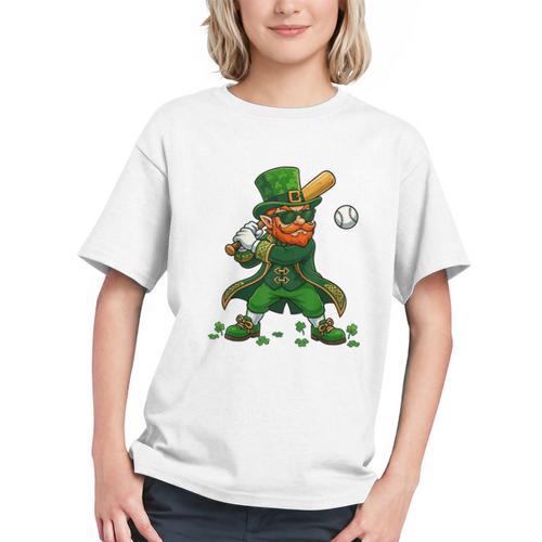 Baseball St Patricks Day Leprechaun Boys Girls Men Women Graphic Youth - Sportilla