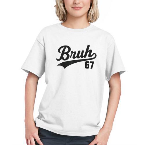 Bruh Baseball Style Number 67 Sports Bro Slang Meme Brother Graphic Youth - Sportilla