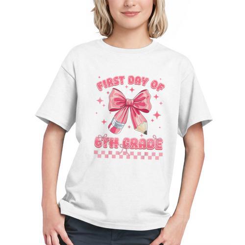 Charming Coquette Bows For 6th Grade Back to School Youth T-Shirt - Savourry