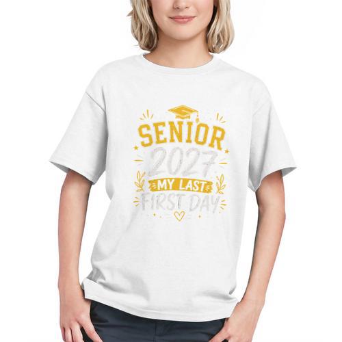 Cherish the Last First Day! Class of 2027 Back to School Youth T-Shirt - Savourry