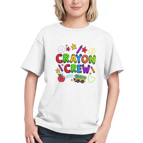Coloring the Classroom Crayon Crew Back to School Youth T-Shirt - Savourry