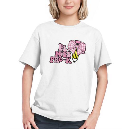 Coquette Bow Pre-K Charm! Back to School Girls Youth T-Shirt - Savourry