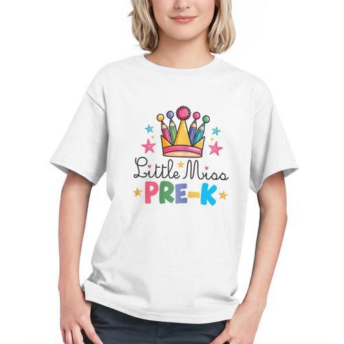Crowns and Pencils: Cute Miss Pre-K Back to School Youth T-shirt - Savourry