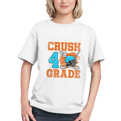 Crush 4th Grade Hockey Back to School Youth T-shirt - Savourry