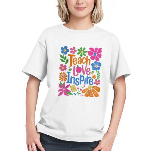 Empower Minds Daily: Teach Love Inspire Back to School Youth T-Shirt - Savourry