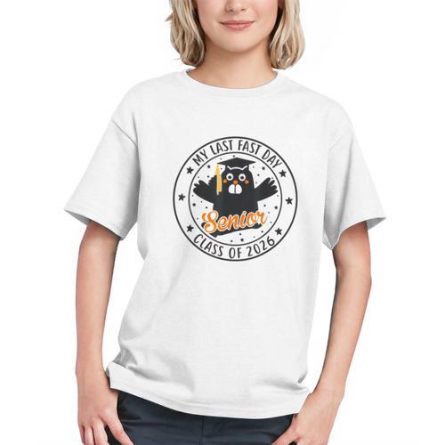 Feline Groovy for My Last First Day! Senior 2026 Youth T-Shirt - Savourry
