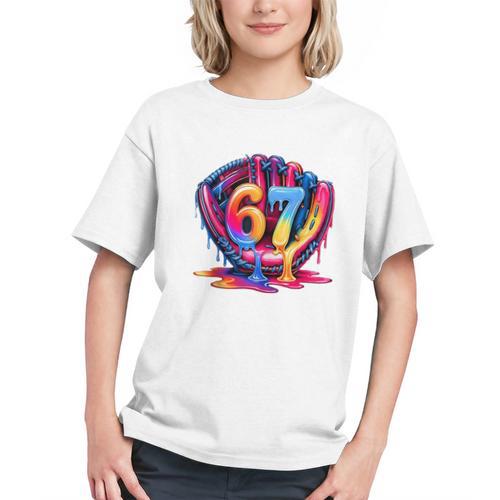 Gen Alpha Slang Ice Cream Drip Six Seven 67 Baseball Catcher Graphic Youth - Sportilla