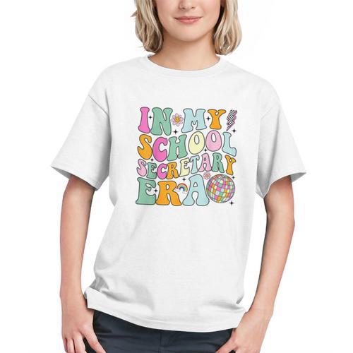 Groovy School Secretary Era Back to School Youth T-Shirt - Savourry