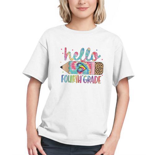 Groovy Tie Dye 4th Grade Back to School Youth T-Shirt - Savourry
