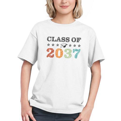 Grow with Me to Class of 2037 Back to School Youth T-shirt - Savourry