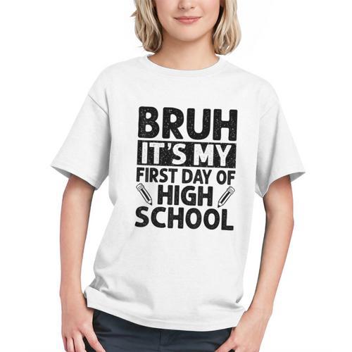 High School First Day Bruh Vibe Back to School Youth T-shirt - Savourry