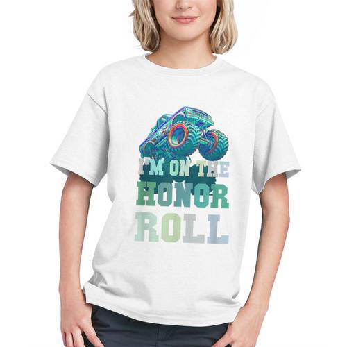 Honor Roll Bound! Monster Truck Back to School Youth T-shirt - Savourry