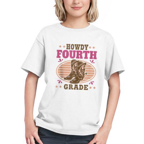 Howdy 4th Grade! Western Back to School Youth T-Shirt - Savourry