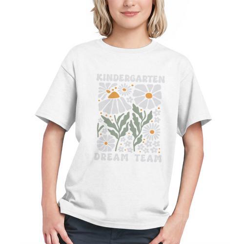 Kindergarten Dream Team Boho Flower Back to School Youth T-Shirt - Savourry