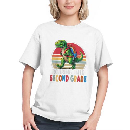 Roar into 2nd Grade! T-Rex Back to School Youth T-shirt - Savourry