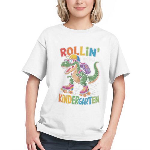 Roaring into Kindergarten! T-Rex Back to School Youth T-shirt - Savourry
