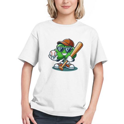 Shamrock Baseball St Patrick's Day Kids Boys Toddlers Premium Tri-Blend Graphic Youth - Sportilla