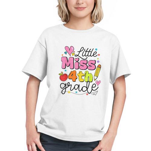 Shine Bright in 4th Grade! Back to School Girls Youth T-Shirt - Savourry