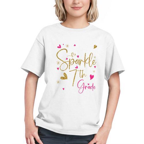 Sparkle into 7th Grade! Back to School Youth T-Shirt - Savourry