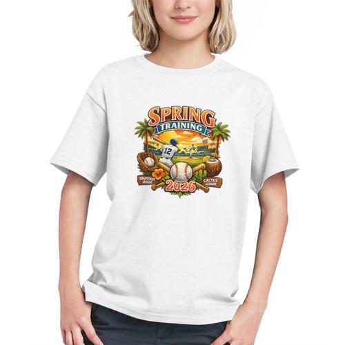 Spring Training 2026 Baseball Vintage Sunset Premium Tri-Blend Graphic Youth - Sportilla