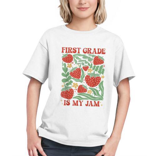 Sweet Strawberry First Grade Is My Jam Back to School Youth T-shirt - Savourry