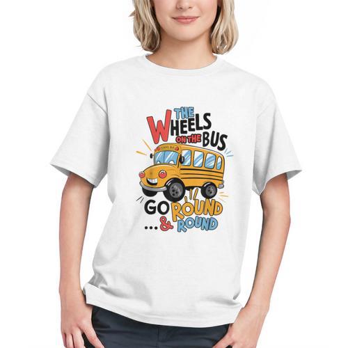 The Wheels on the Bus Roll Back to School Youth T-shirt - Savourry