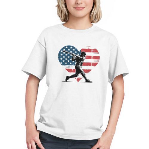 Valentines Baseball Batter Silhouette Heart Men Boys Kid Graphic Youth - Sportilla
