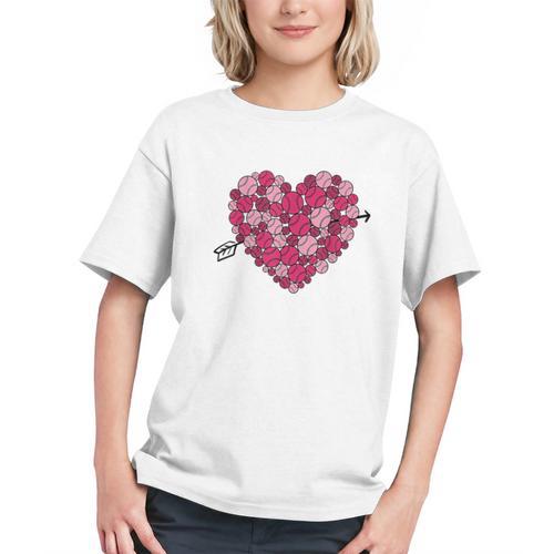 Valentine's Day Baseball Heart Softball Player Sports Lover Graphic Youth - Sportilla