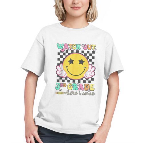 Watch Out 3rd Grade Here I Come Back To School Third Grade Graphic Youth - Savourry