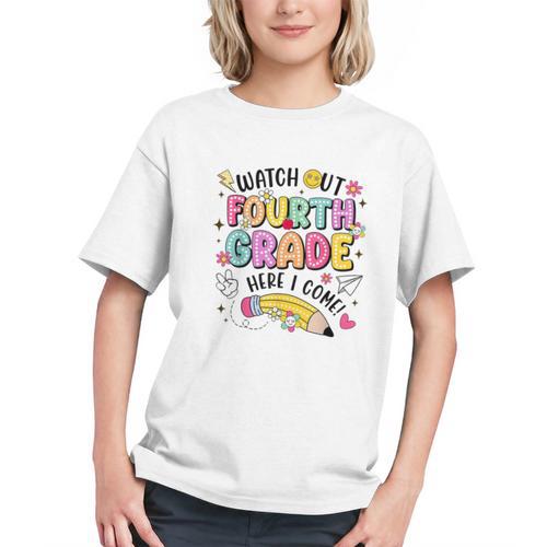 Watch Out Fourth Grade Here I Come Shirt Kids Back To School Graphic Youth - Savourry