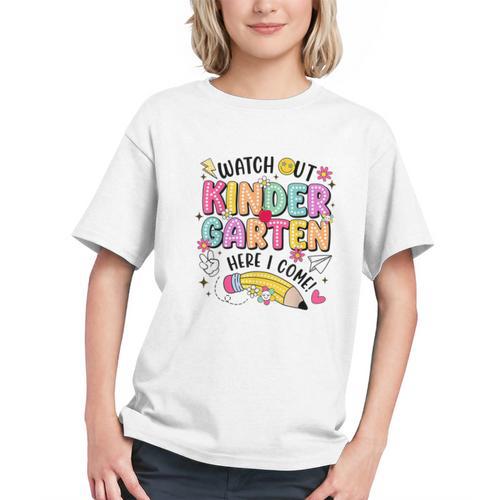 Watch Out KinderGarten Here I Come Shirt Kids Back To School Graphic Youth - Savourry