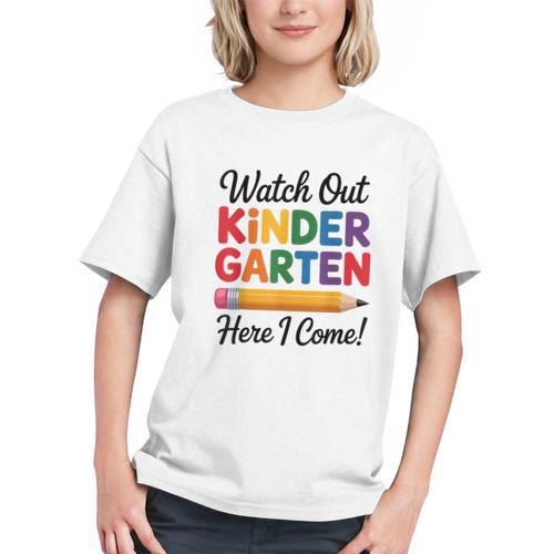 Watch Out Kindergarten Here I Come Back to School Youth T-Shirt - Savourry