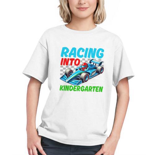 Zoom into Kindergarten! Race Car Back to School Youth T-shirt - Savourry